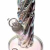 Shop Daze Glass - 12 Inch Iridescent Rainbow Spiral Glass Water Pipe in australian