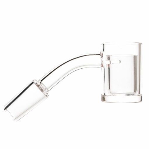 Shop Shooters - 25mm Flat Top Quartz Banger & Slitted Insert - 14mm Male 45º in australian