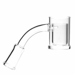 Shop Shooters - 25mm Flat Top Quartz Banger & Slitted Insert - 10mm Female 45º in australian