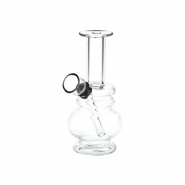 Shop Small But Stout Bubble Rings Glass Water Pipe - 4.75" / Clear in australian