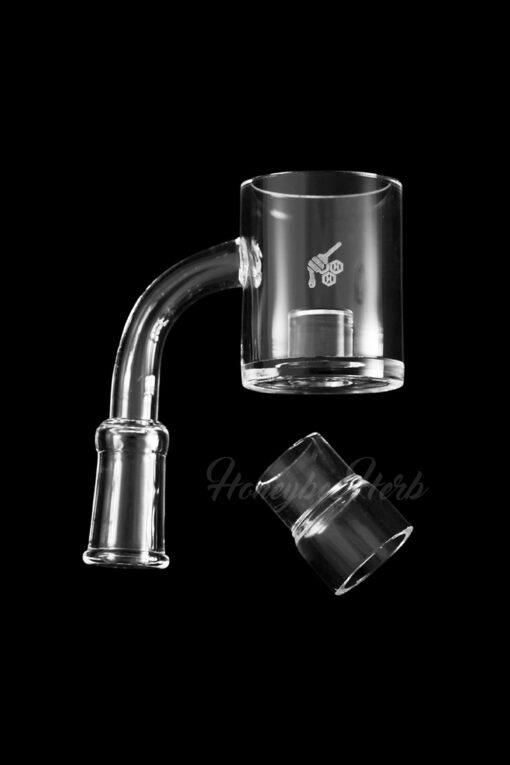 Shop Honeybee Herb Top Hat Core Reactor Quartz Banger - Yellow Line in australian