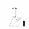 Shop 10in 50x9mm Beaker Bong w/Disc Handle Funnel Bowl in australian