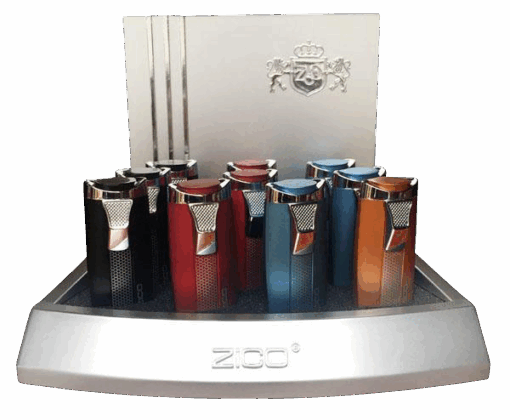 Shop Zico Refillable Torch Lighters 10 Piece Display in australian