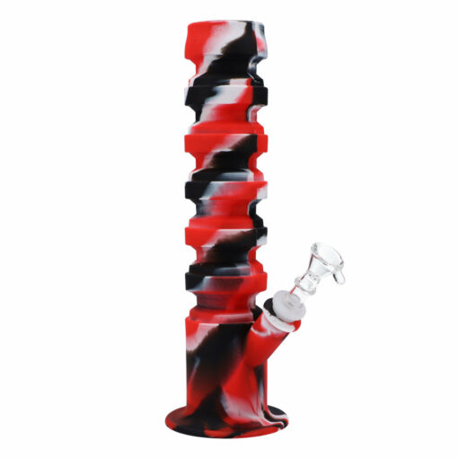 Shop RGR Canada 11.5" Silicone & Glass Hybrid Straight Bong | 14mm Bowl in australian