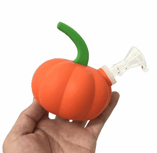 Shop Silicone Pumpkin Hand Pipe in australian