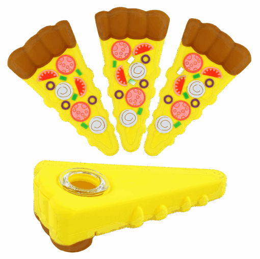 Shop Silicone Pizza Slice Hand Pipe in australian