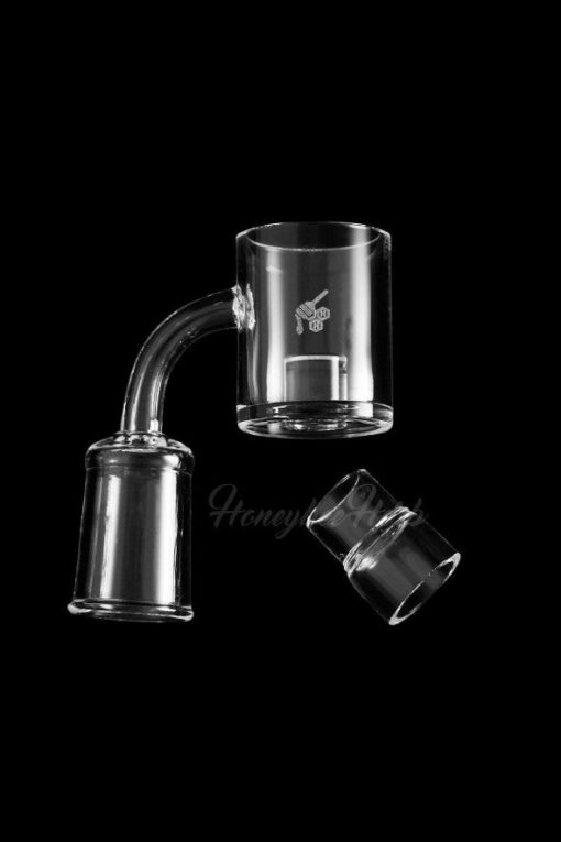 Shop Honeybee Herb Top Hat Core Reactor Quartz Banger - Yellow Line in australian