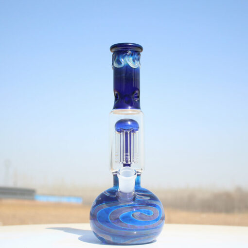 Shop Glass City 10.5" Blue Buddha Glass Water Pipe Bong w/ Tree Perc in australian