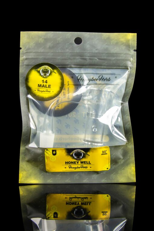 Shop Honeybee Herb Honey Well Quartz Banger - Black Line in australian