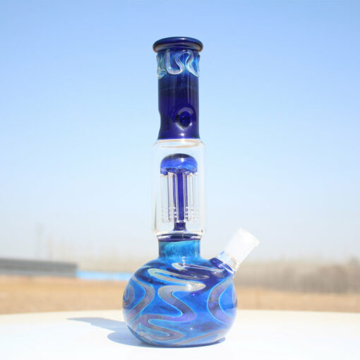 Shop Glass City 10.5" Blue Buddha Glass Water Pipe Bong w/ Tree Perc in australian