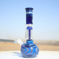 Shop Glass City 10.5" Blue Buddha Glass Water Pipe Bong w/ Tree Perc in australian