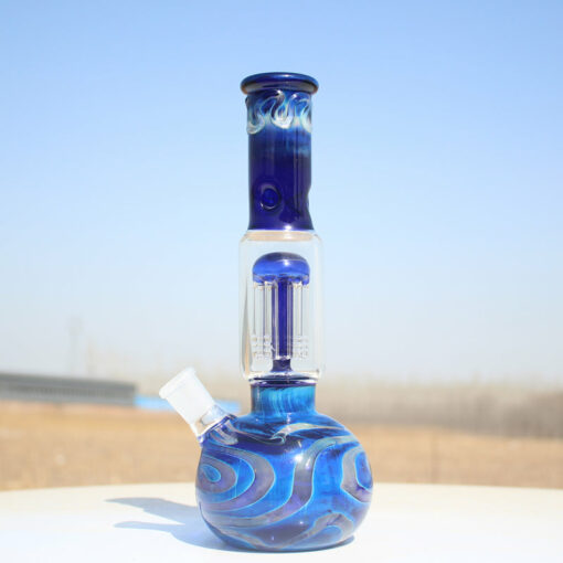 Shop Glass City 10.5" Blue Buddha Glass Water Pipe Bong w/ Tree Perc in australian