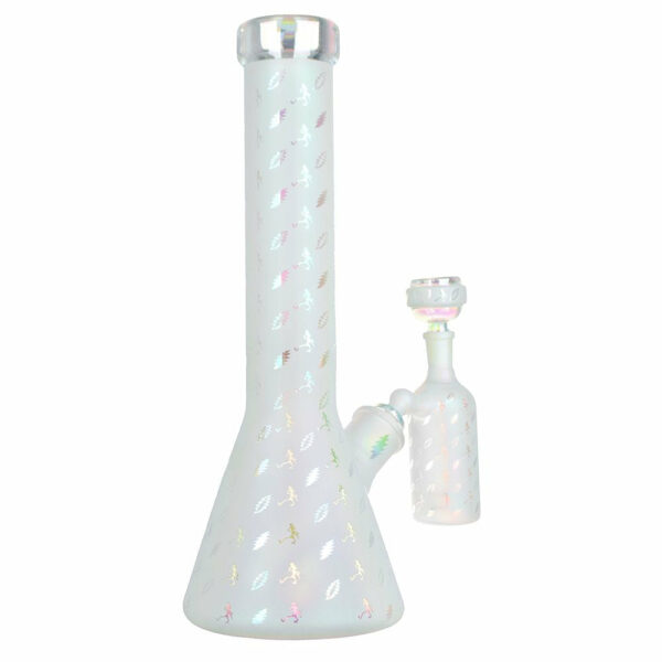 Shop Grateful Dead Bolts And Skellies Glass Beaker Water Pipe Set | 13.75" | 14mm F in australian