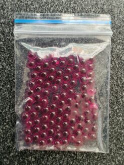 Shop Ruby Balls - 3mm or 4mm Bags in australian