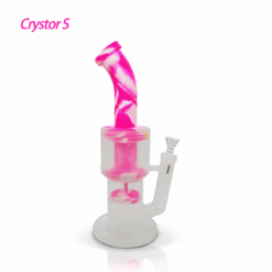 Shop Waxmaid Crystor S Transparent Silicone Glass Water Pipe With Ice Catcher in australian