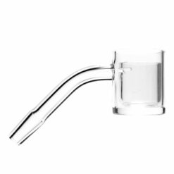 Shop Shooters - 30mm Flat Top Quartz Banger & Slitted Insert - 10mm Male 45º in australian