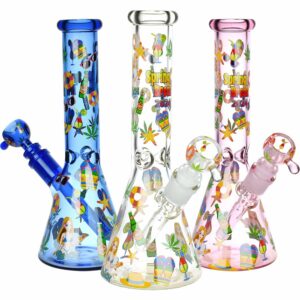 Shop Spring Break Glass Beaker Water Pipe | 10" | 14mm F in australian