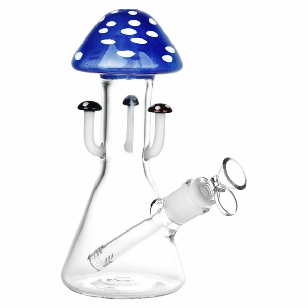 Shop Marvelous Mushroom Melange Glass Water Pipe - 8.25" / 14mm F / Colors Vary in australian