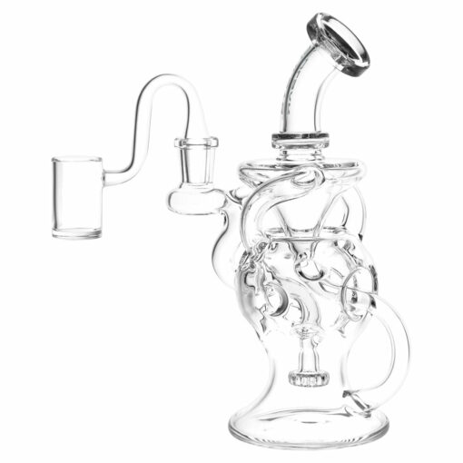 Shop Pulsar Super Ball Egg Style Recycler 3 Arm Rig - 7.75" / 14mm F / Clear in australian