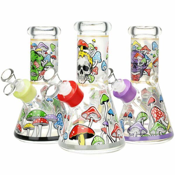 Shop Monstrous Mushroom Mashup Beaker Glass Water Pipe - 8"/ 14mm F / Designs Vary in australian
