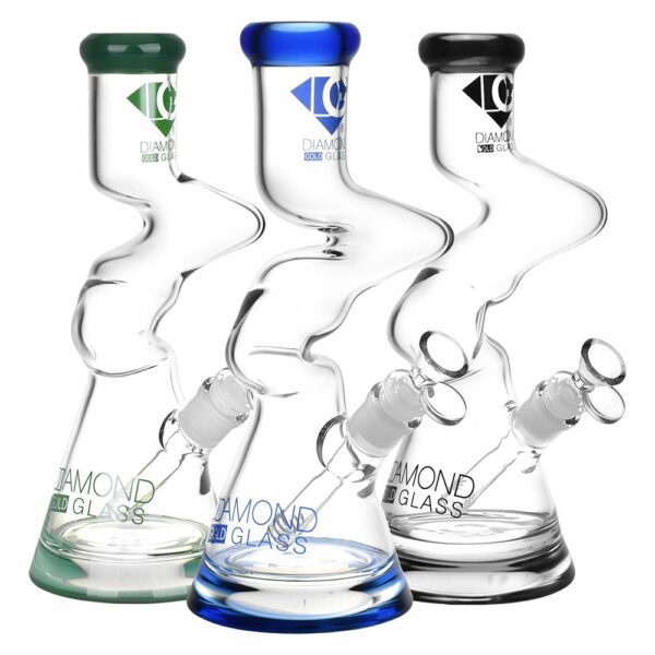 Shop Gold Zong Beaker Water Pipe - 11" / 14mm F / Colors Vary in australian