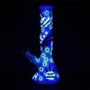 Shop Patriot Leaf Glow In The Dark Glass Water Pipe - 10
