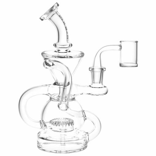Shop Pulsar Kicked Back Recycler Rig - 7.5" / 14mm F / Clear in australian