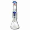 Shop 420 Cartel Beaker Bong with Tree Perc 30cm Blue in australian