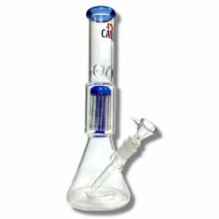 Shop 420 Cartel Beaker Bong with Tree Perc 30cm Blue in australian