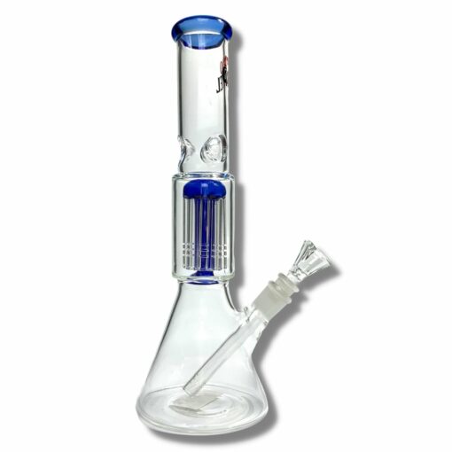 Shop 420 Cartel Beaker Bong with Tree Perc 30cm Blue in australian
