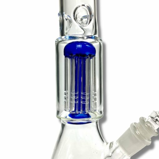 Shop 420 Cartel Beaker Bong with Tree Perc 30cm Blue in australian