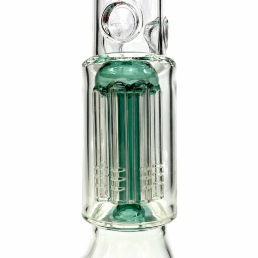 Shop 420 Cartel Beaker Bong with Tree perc 30cm Green in australian