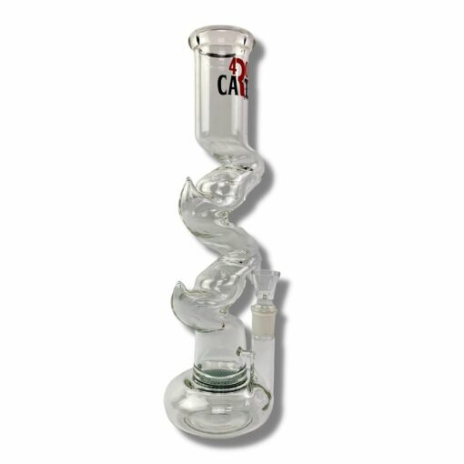 Shop 420 Cartel Death Adder Glass Bong 40cm Teal in australian