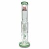 Shop 420 Cartel Missile Glass Bong Double Perc 35cm Green in australian