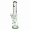 Shop 420 Cartel Missile Glass Bong Double Perc 35cm Green in australian