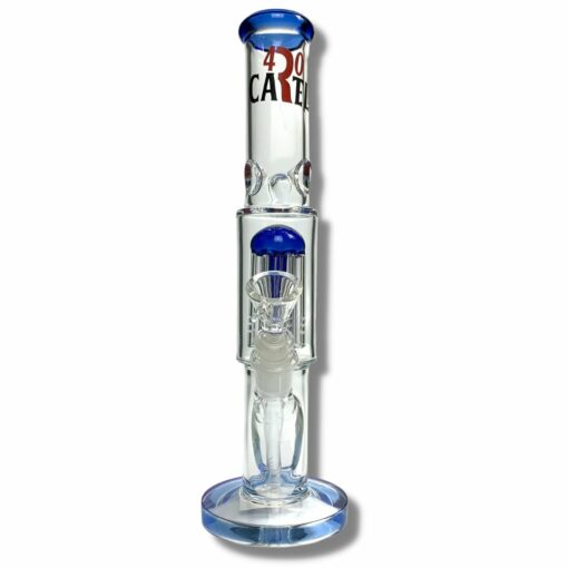 Shop 420 Cartel Tree Perc Straight Shooter Bong 30cm Blue in australian