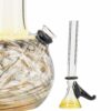 Shop Raked Tiger Stripe Accented Beaker Bong 8