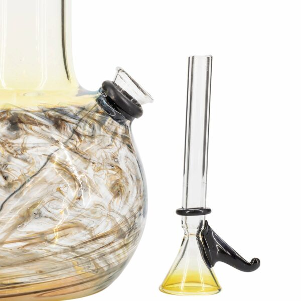 Shop Raked Tiger Stripe Accented Beaker Bong 8" in australian