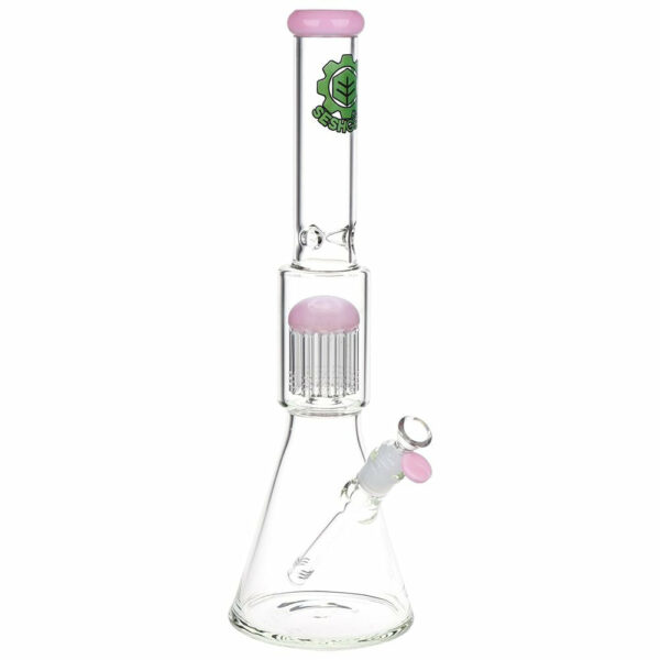 Shop Jellyfish Double Chamber Glass Beaker Water Pipe - 17" / 14mm F / Colors Vary in australian