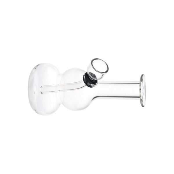 Shop Itty Bitty Double Bubble Glass Water Pipe - 4.75" / Clear in australian