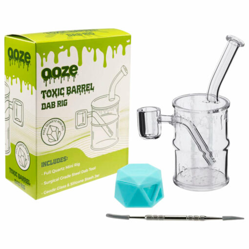 Shop Ooze Toxic Barrel Mini Quartz Dab Rig - 5.5" in australian