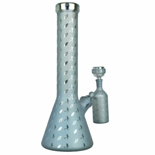 Shop Grateful Dead Bolts And Skellies Glass Beaker Water Pipe Set | 13.75" | 14mm F in australian