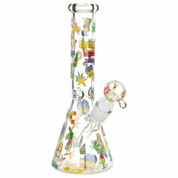 Shop Spring Break Glass Beaker Water Pipe | 10" | 14mm F in australian