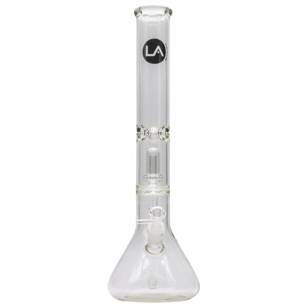 Shop Thick Glass Beaker Showerhead Perc Bong in australian