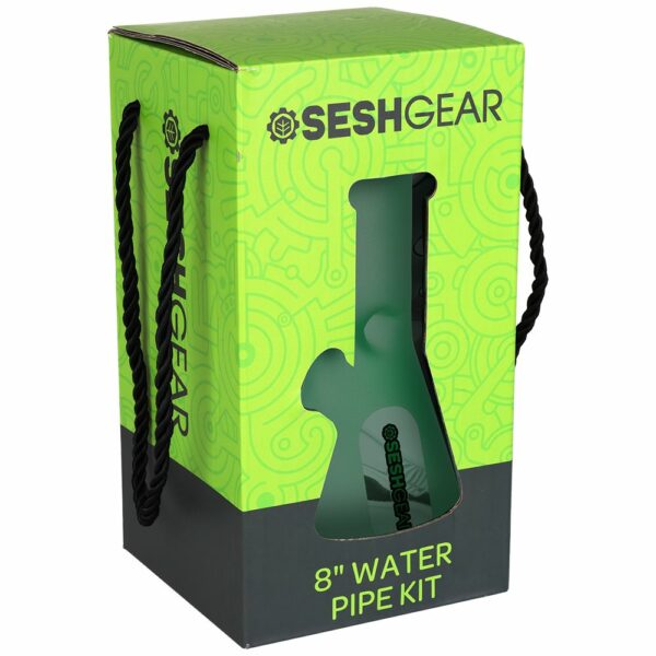 Shop SeshGear Glass Beaker Water Pipe Smokers' Kit | 8" | 14mm F in australian
