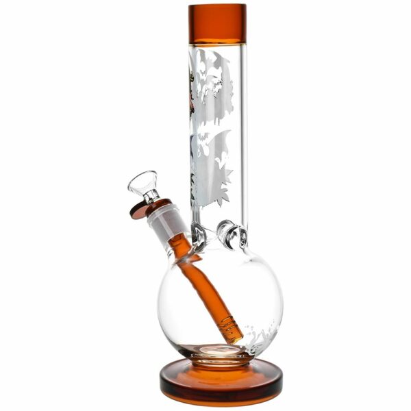 Shop Halloween Round Ball Glass Water Pipe - 11.75" / 14mm F in australian