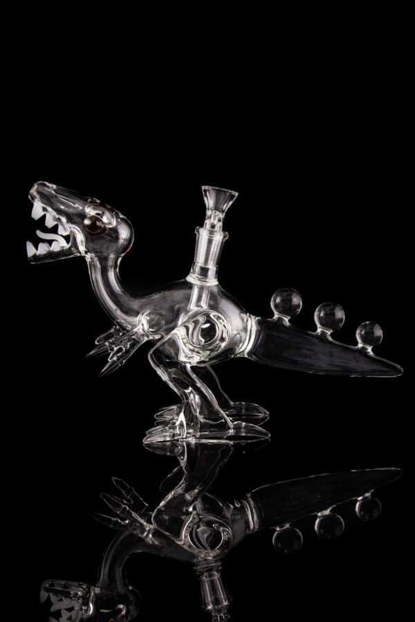Shop The "Tyrant Lizard" Spotted Tail Unique Dinosaur Bong in australian