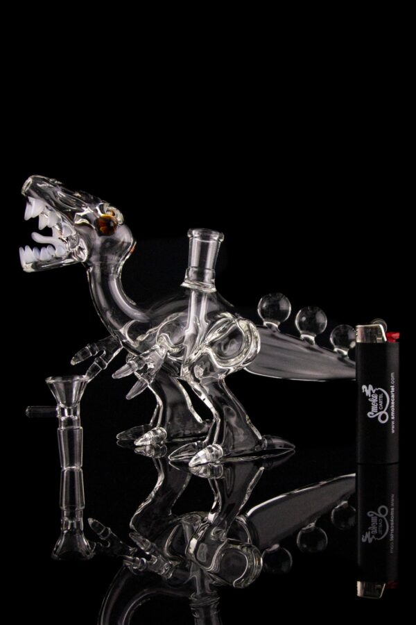 Shop The "Tyrant Lizard" Spotted Tail Unique Dinosaur Bong in australian