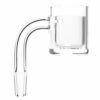 Shop Shooters - 30mm Flat Top Quartz Banger & Slitted Insert - 10mm Male 90º in australian