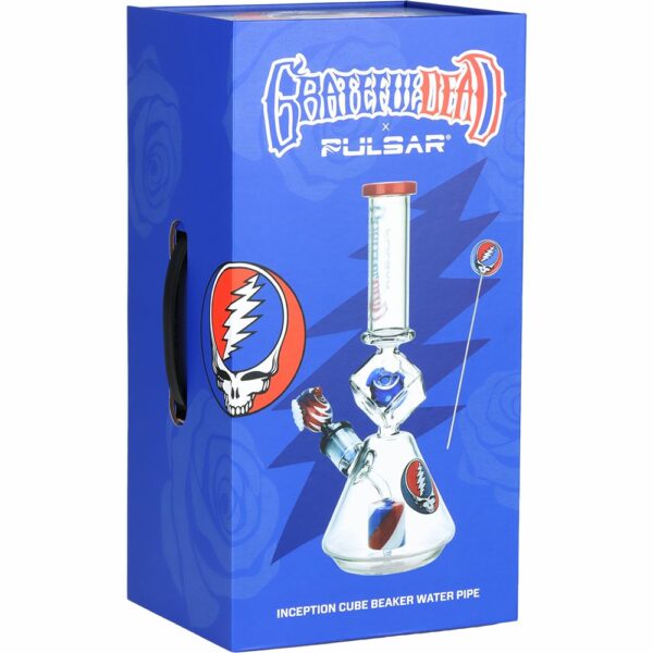 Shop Grateful Dead Inception Cube Beaker Glass Water Pipe - 12.75" / 14mm F in australian
